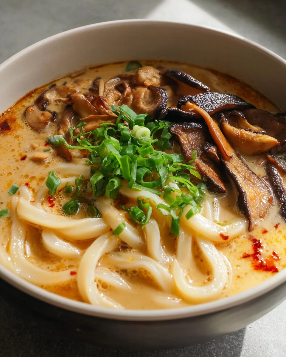 Heartwarming Miso Udon Noodle Soup: Comfort in a Bowl