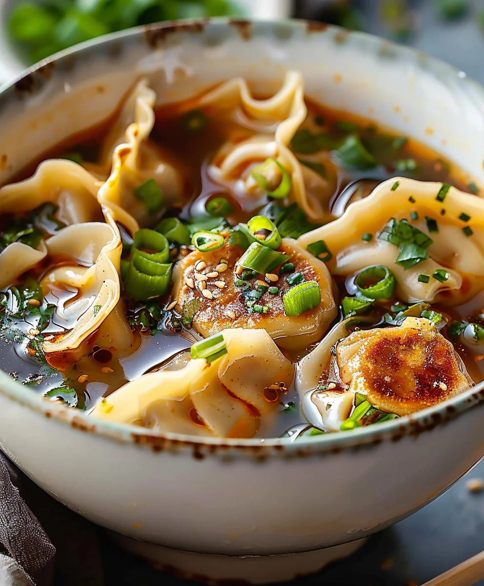 Comforting Beef Potsticker Soup: A Delicious Bowl of Warmth