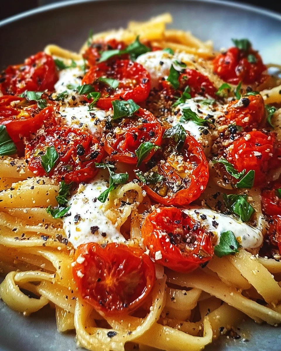 Roasted Tomato Garlic Pasta: Easy & Flavorful Dinner