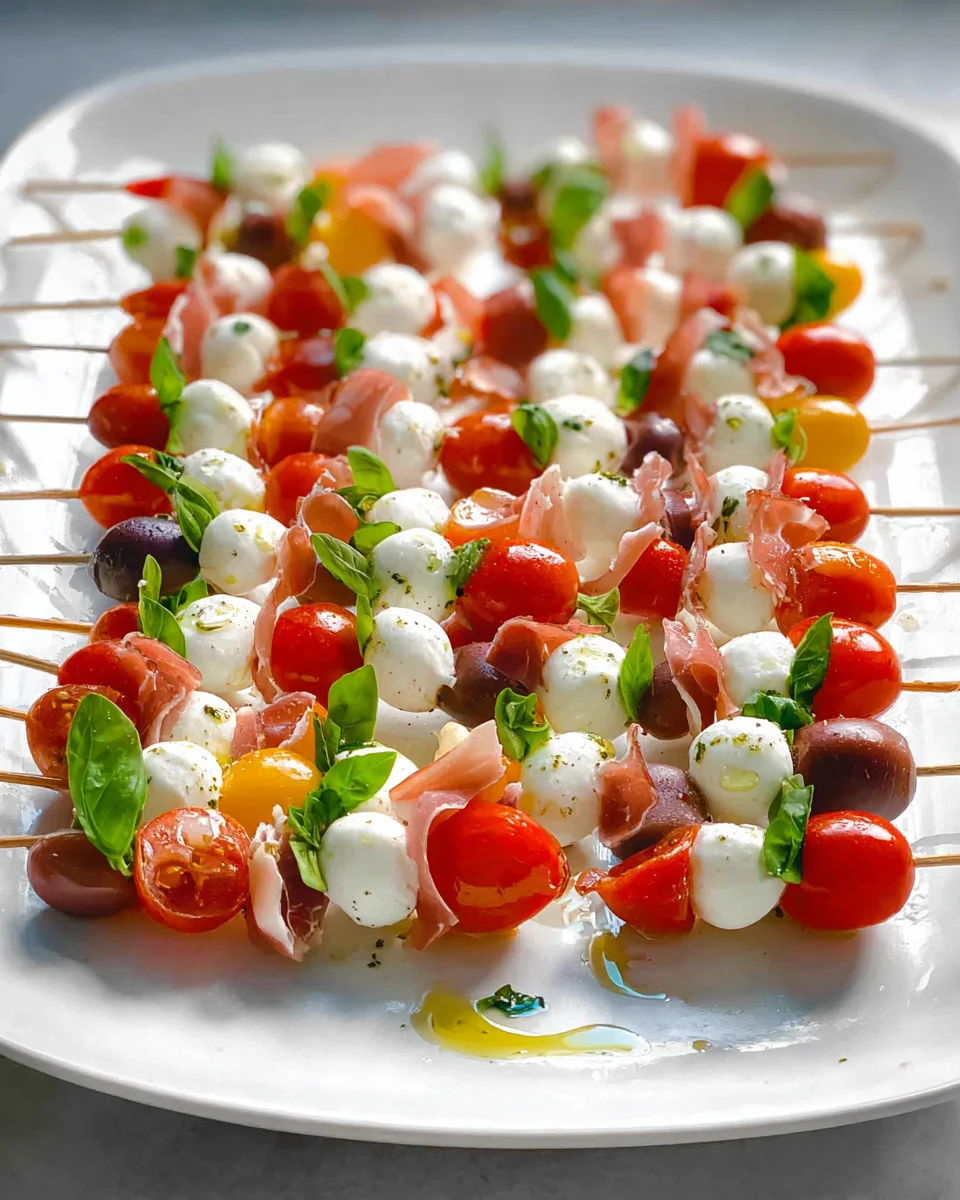 Delicious Caprese Skewers: Fresh & Easy Appetizer Recipe