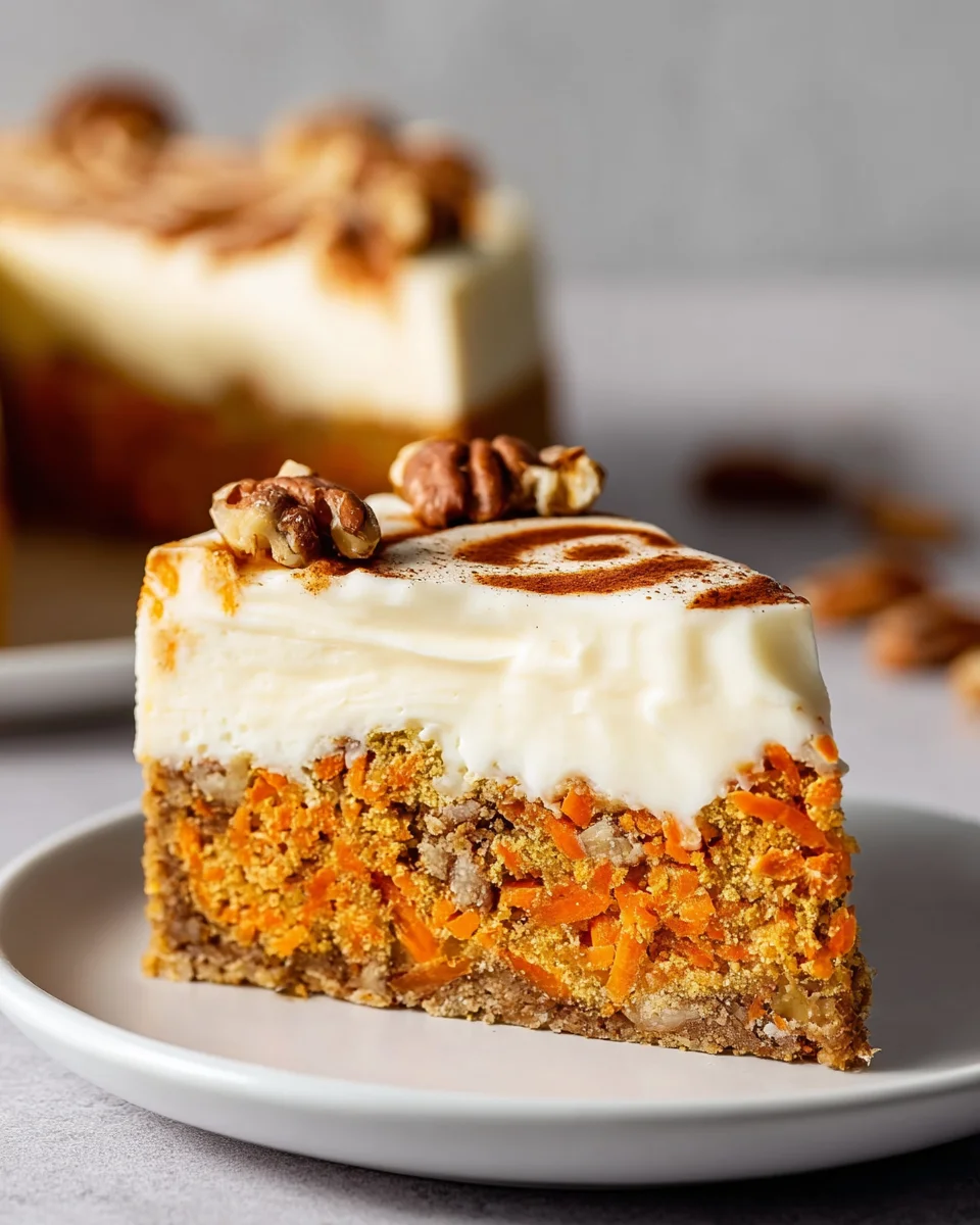 Delicious Carrot Cake Cheesecake Recipe You'll Love!