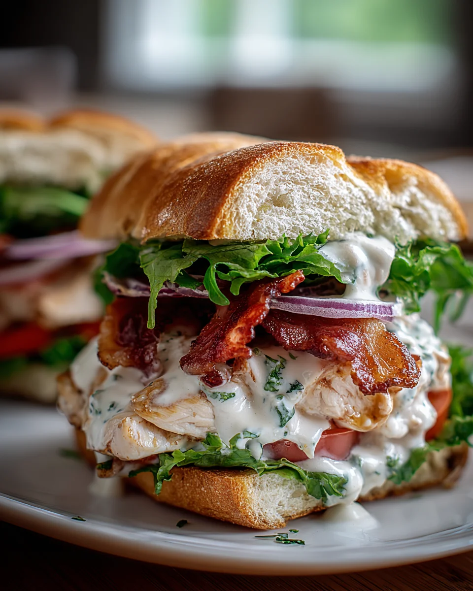 Epic Chopped Chicken Beef Bacon Ranch Sandwich Flavor Bomb