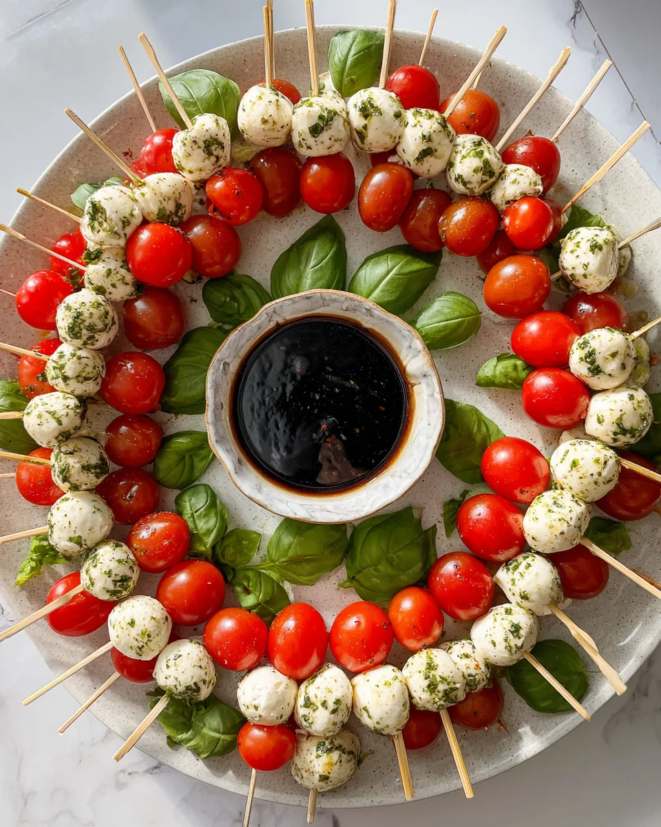 Festive Christmas Caprese Wreath Recipe for Holiday Cheer