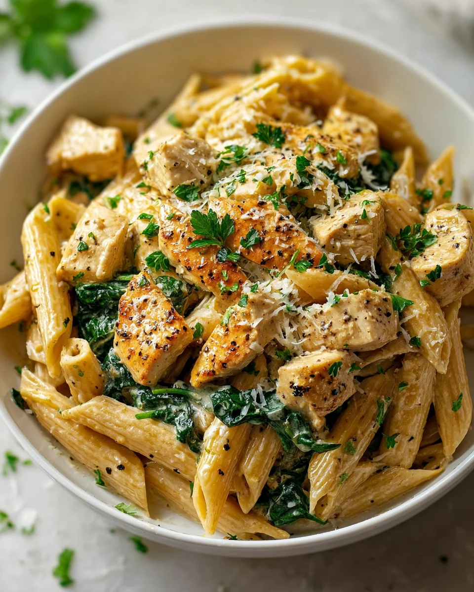 Healthy Garlic Parmesan Chicken Pasta: A Delicious Delight!