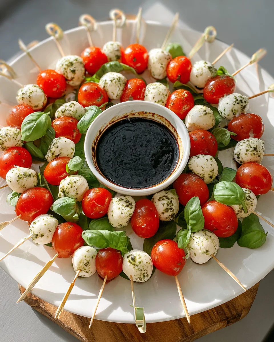 Festive Christmas Caprese Wreath Recipe for Holiday Cheer