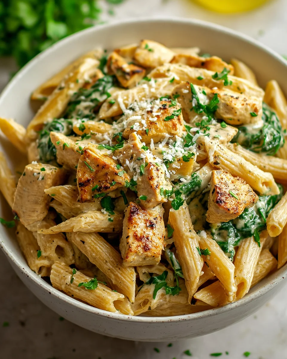 Healthy Garlic Parmesan Chicken Pasta: A Delicious Delight!