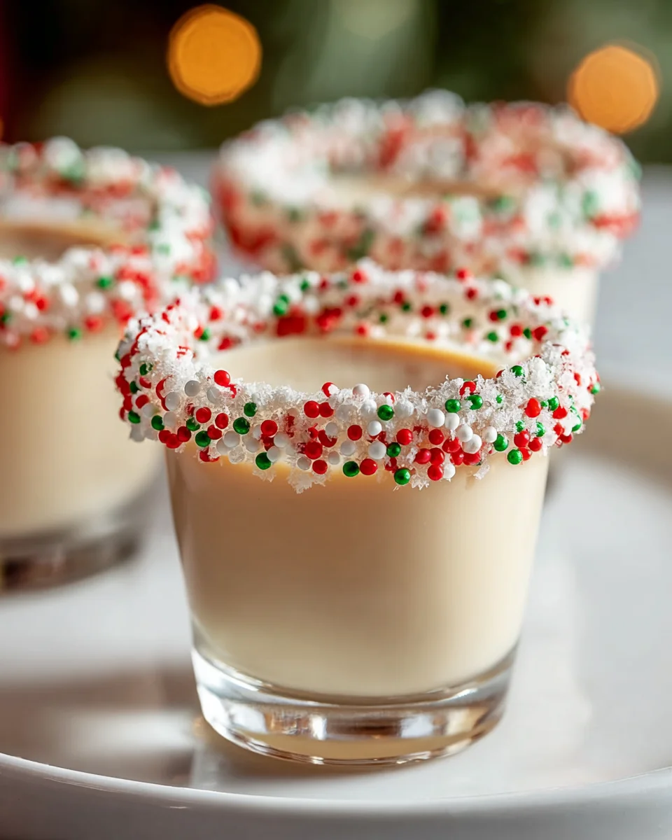 Delicious Christmas Sugar Cookie Shots - Festive Treat Recipe!