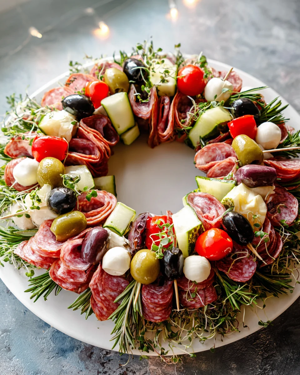 Delicious Charcuterie Wreath: A Festive Beef Treat!