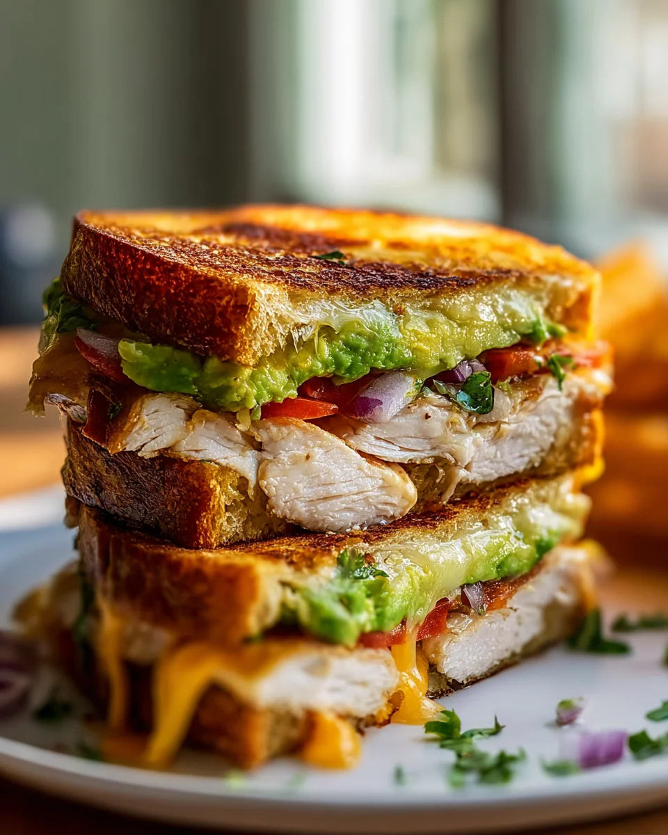 Chicken Avocado Melt Sandwich: Quick, Easy & Cheesy Recipe
