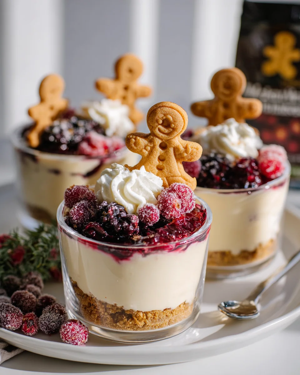 No Bake White Chocolate Cheesecakes