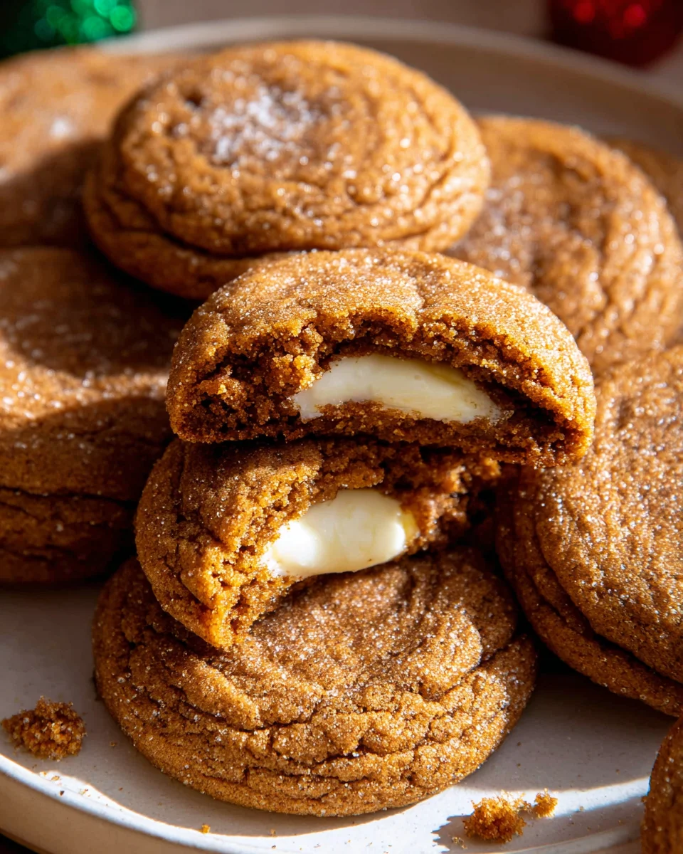 Delicious Gin Extract Gingerbread Cheesecake Cookies Recipe