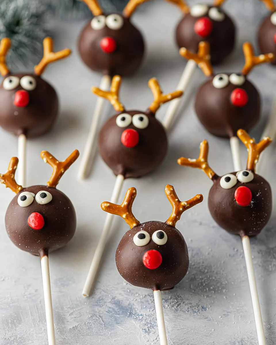 Delicious Vegan Reindeer Cake Pops for Festive Celebrations!