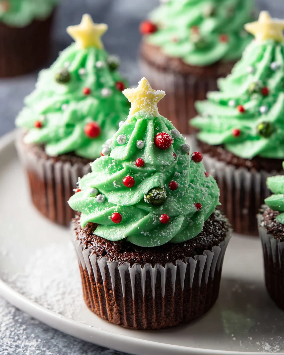 Festive Christmas Tree Cupcakes Recipe: Easy & Fun!
