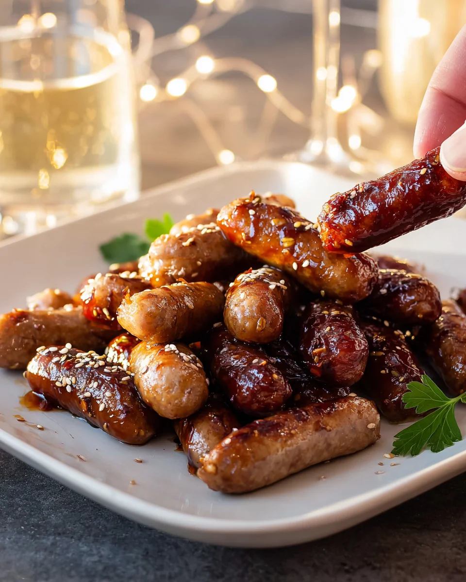 Delicious Party Sausages: Easy Beef Appetizer Recipe!