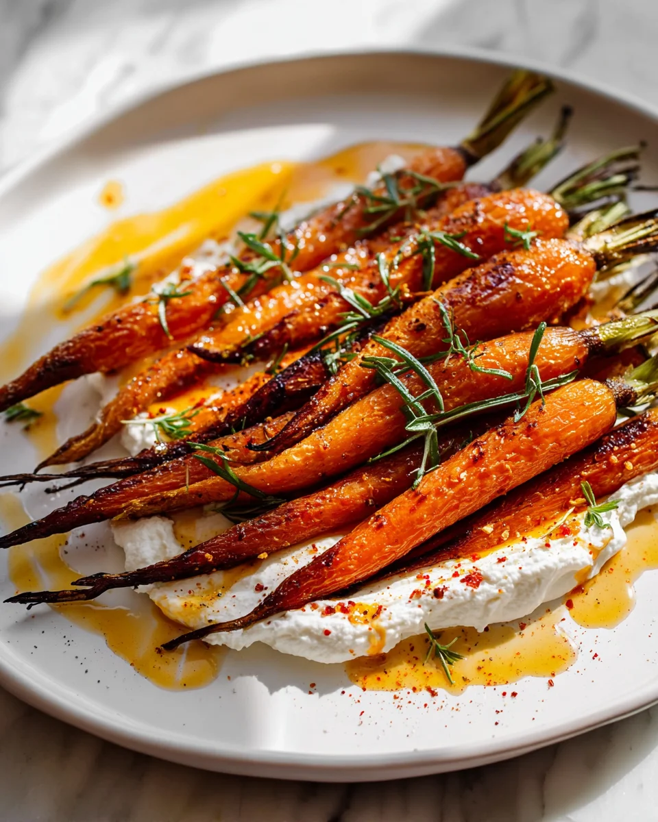 Delicious Roasted Carrots with Whipped Ricotta & Chili Butter