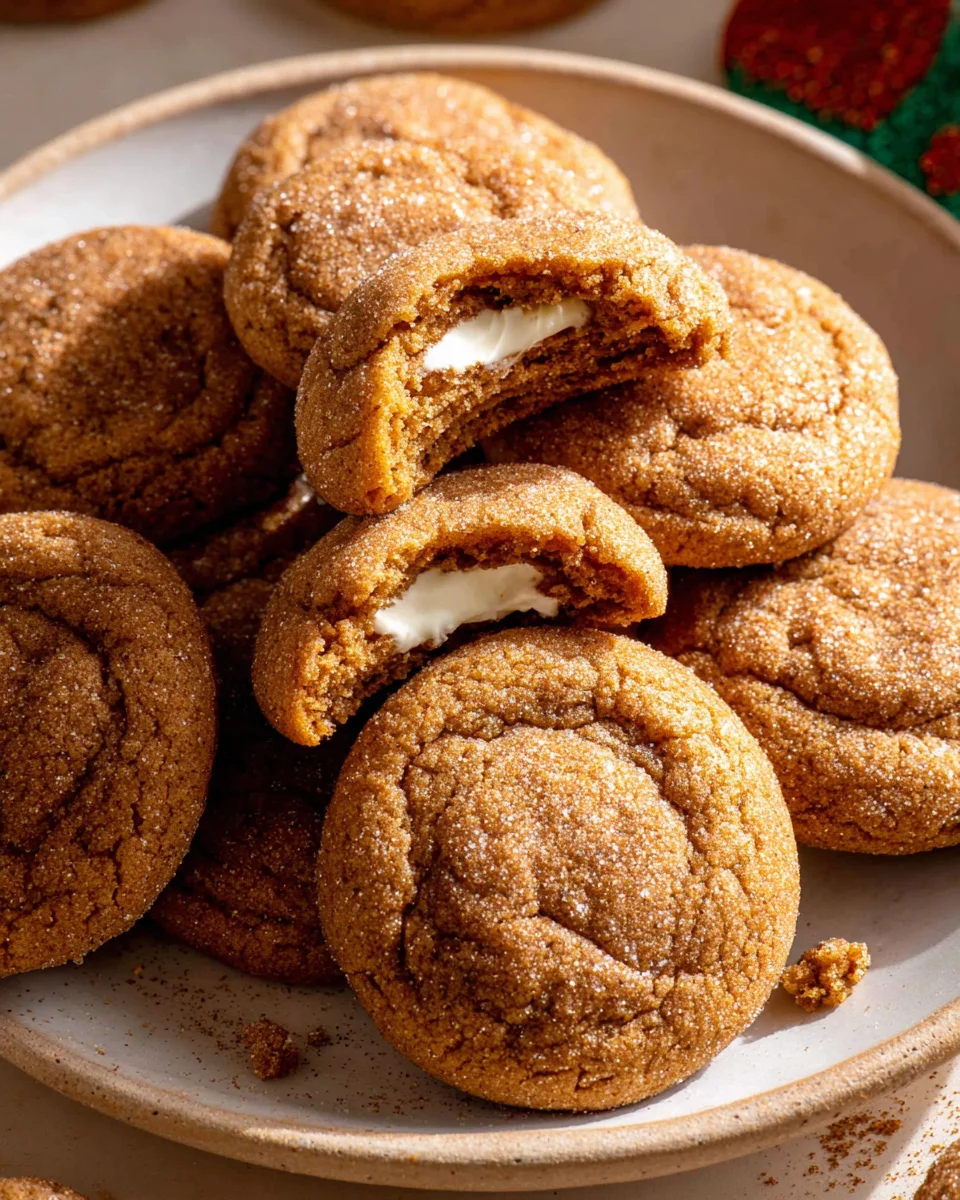 Delicious Gin Extract Gingerbread Cheesecake Cookies Recipe