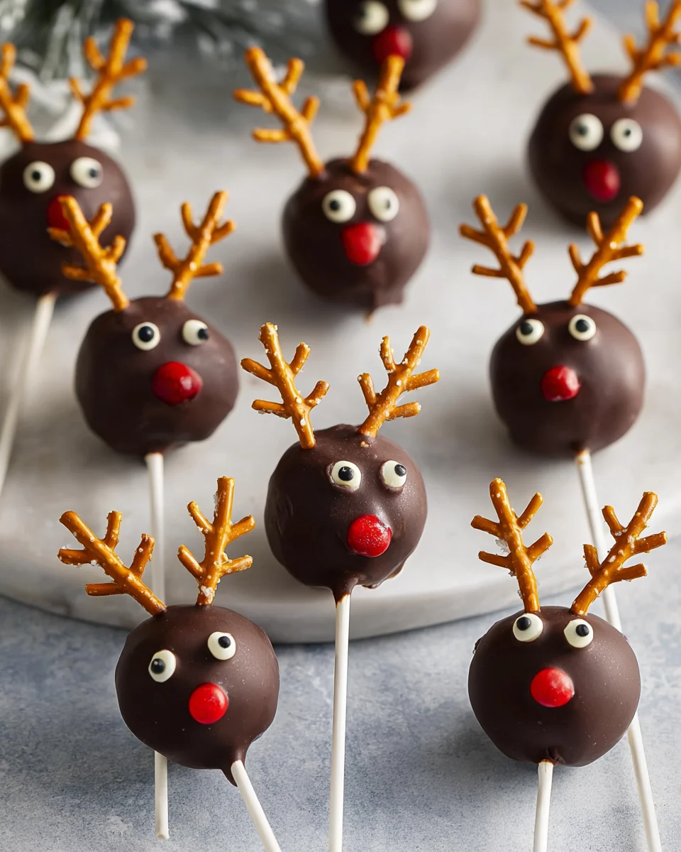 Delicious Vegan Reindeer Cake Pops for Festive Celebrations!