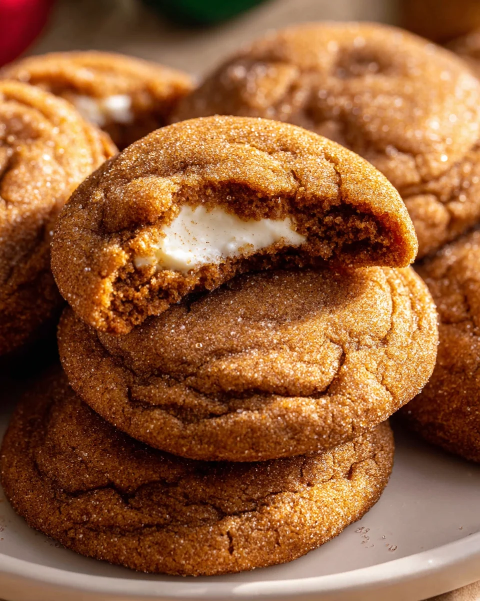 Delicious Gin Extract Gingerbread Cheesecake Cookies Recipe