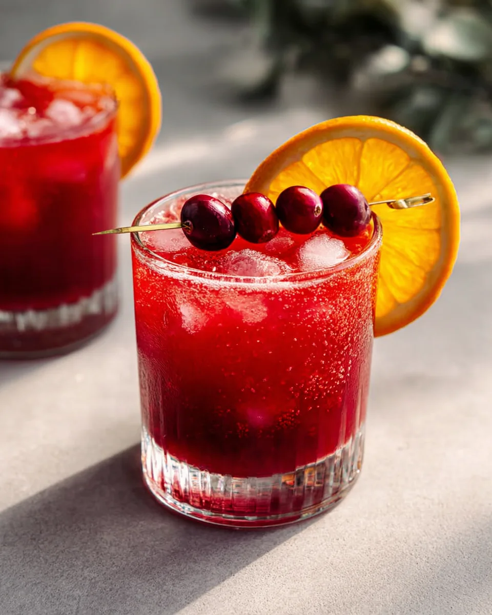 Easy Cranberry Orange Mocktail: Bright & Bubbly Non-Alcoholic Drink