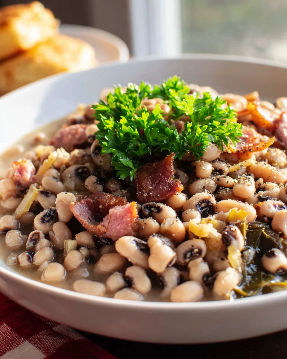 Delicious Southern Black Eyed Peas Recipe with Beef Flavor