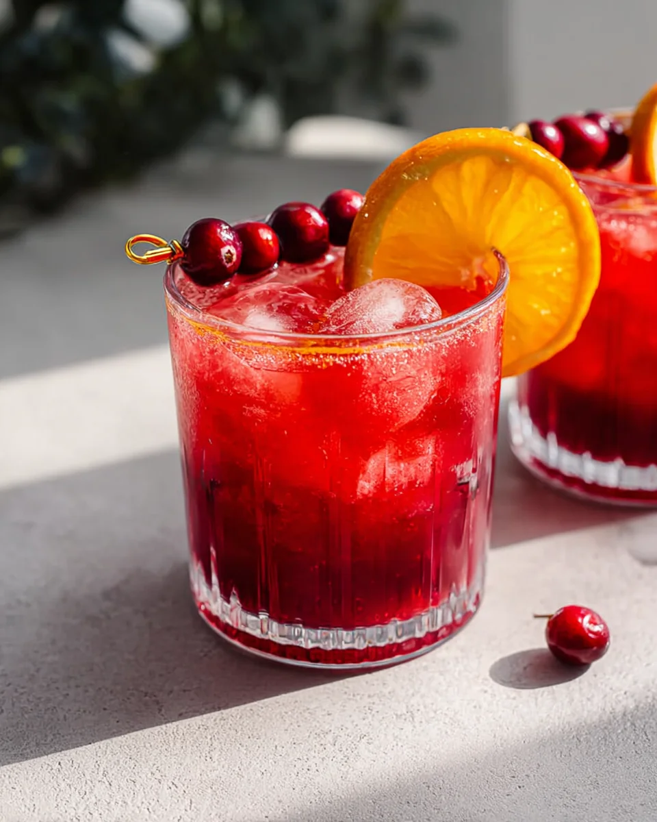 Easy Cranberry Orange Mocktail: Bright & Bubbly Non-Alcoholic Drink