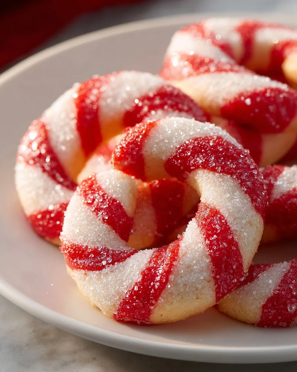 Festliche Zuckerstangen Kekse Unwiderstehlich Zart Streifenrein