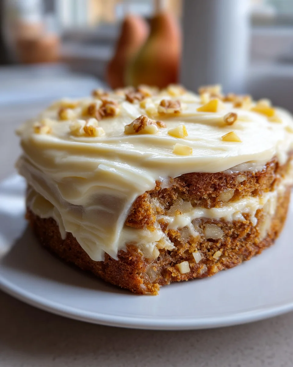 Delicious Fresh Apple Cake with Cream Cheese Frosting Recipe