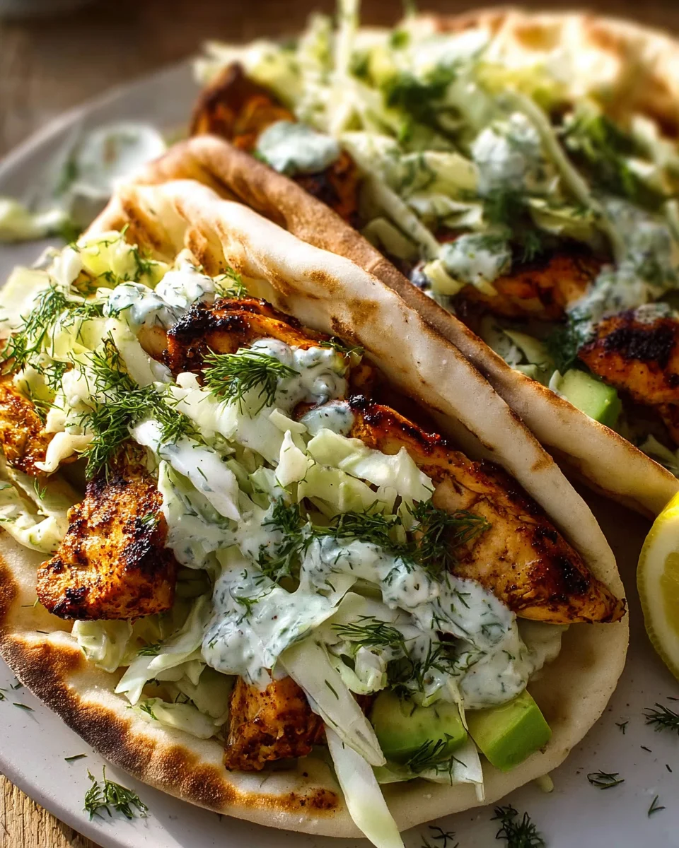 Sheet Pan Chicken Pitas with Herby Ranch - Easy & Delicious!