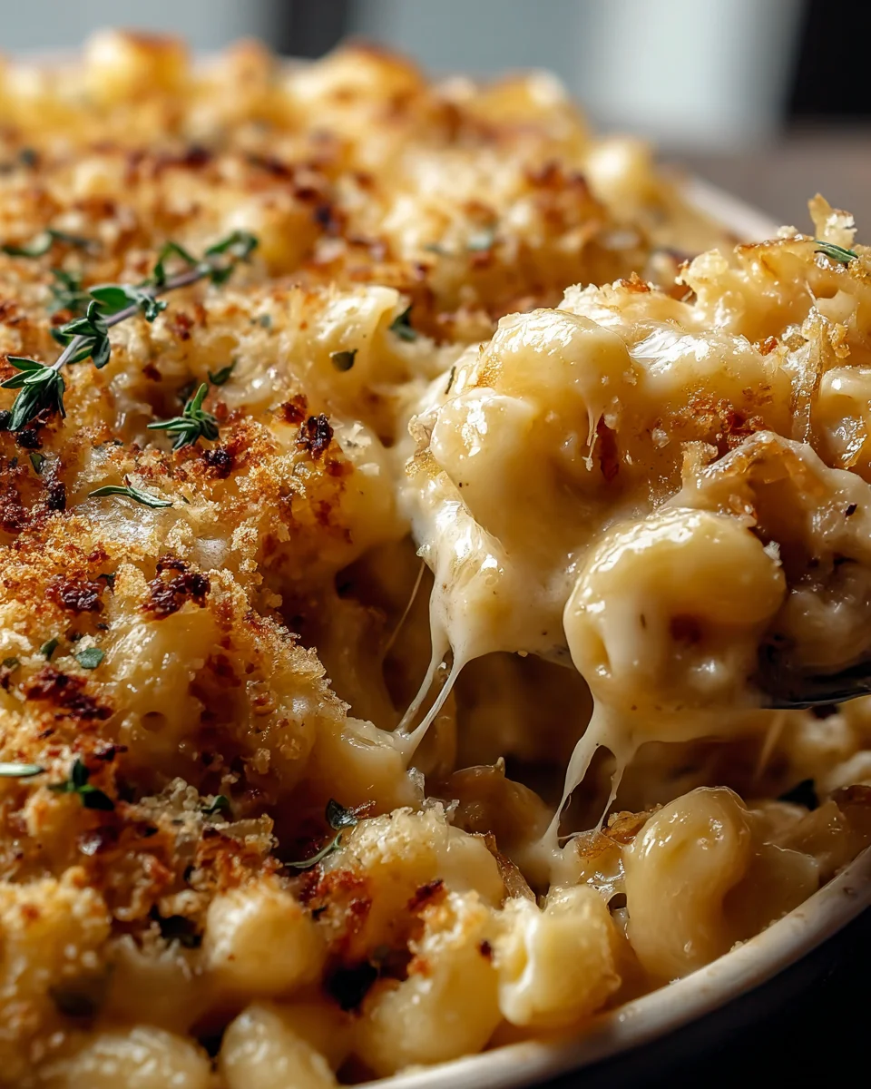 Savory French Onion Soup Mac and Cheese Recipe Delight