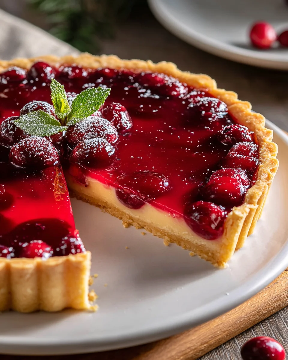 Irresistible Cranberry Curd Tart Recipe for Holiday Delight