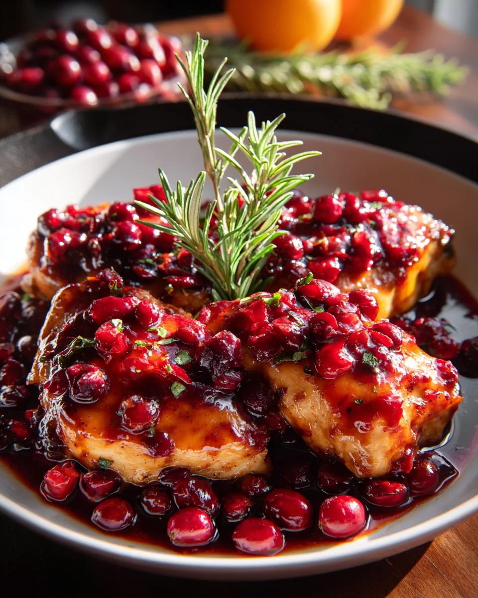 Delicious Skillet Cranberry Orange Chicken Recipe to Try!
