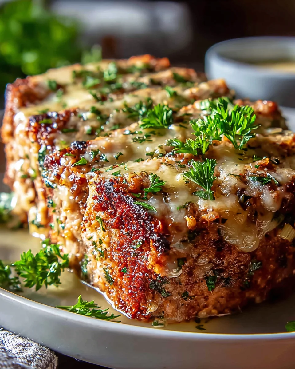 Irresistible Garlic Parmesan Chicken Meatloaf Dish