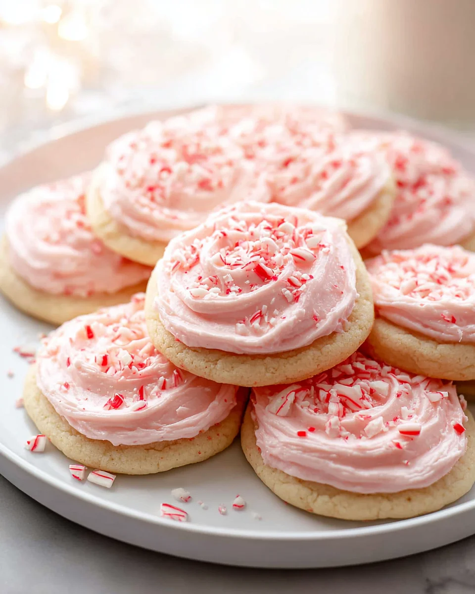 Irresistible Candy Cane Frosted Cookies for Your Holidays