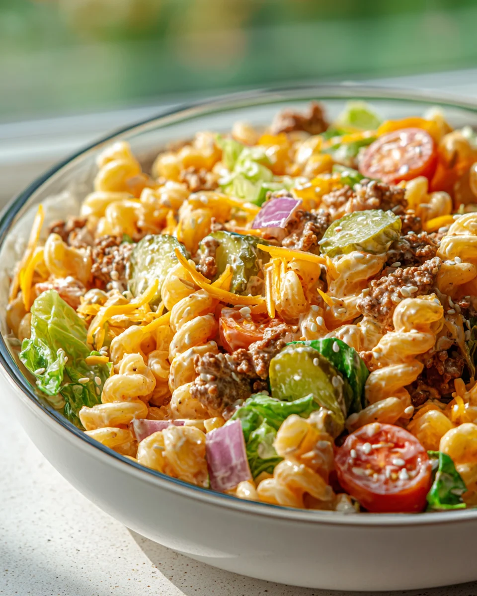 Big Mac Pasta Salad Recipe: A Fun Twist on a Classic Favorite!