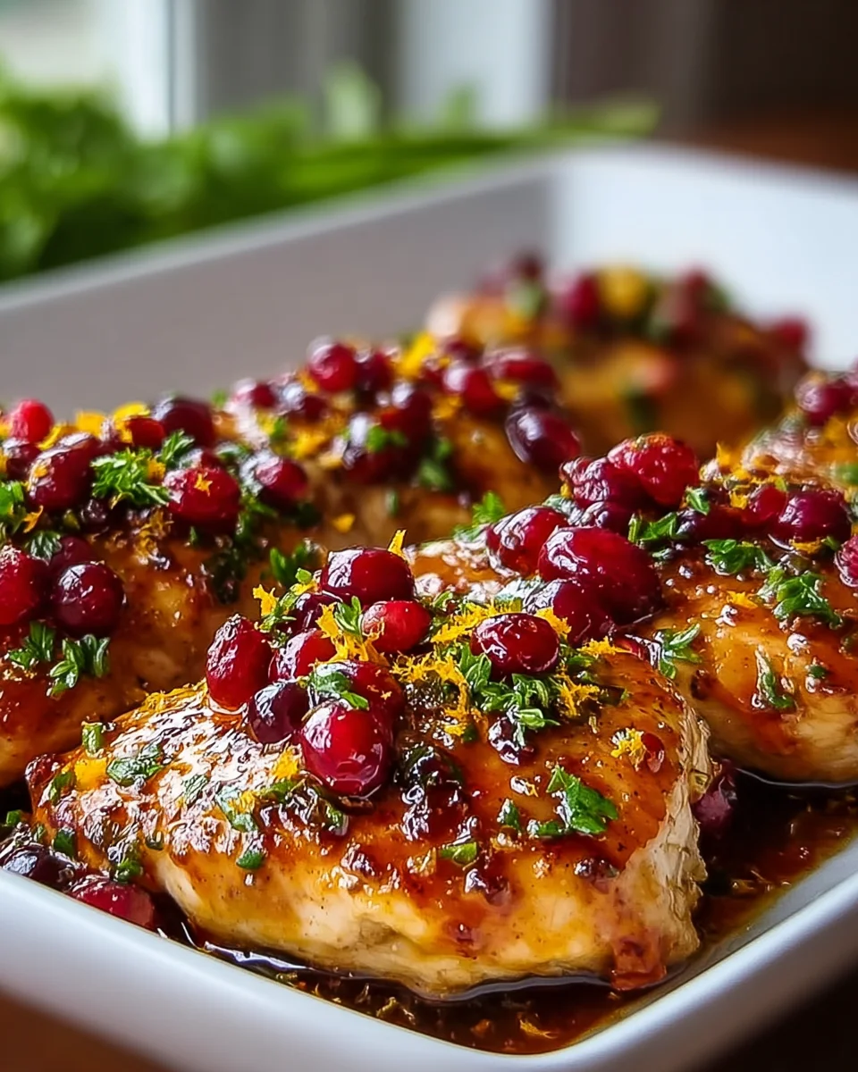 Cranberry Orange Glazed Chicken: A Must-Try Recipe!
