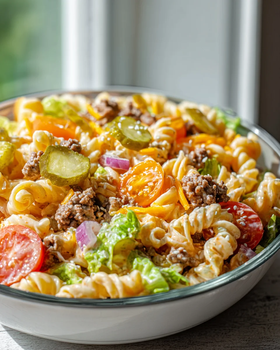 Big Mac Pasta Salad Recipe: A Fun Twist on a Classic Favorite!
