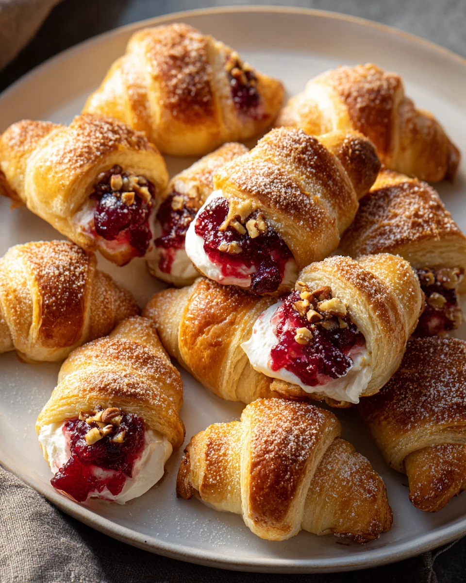 Cranberry Cream Cheese Crescent Bites: Irresistible Holiday Treats