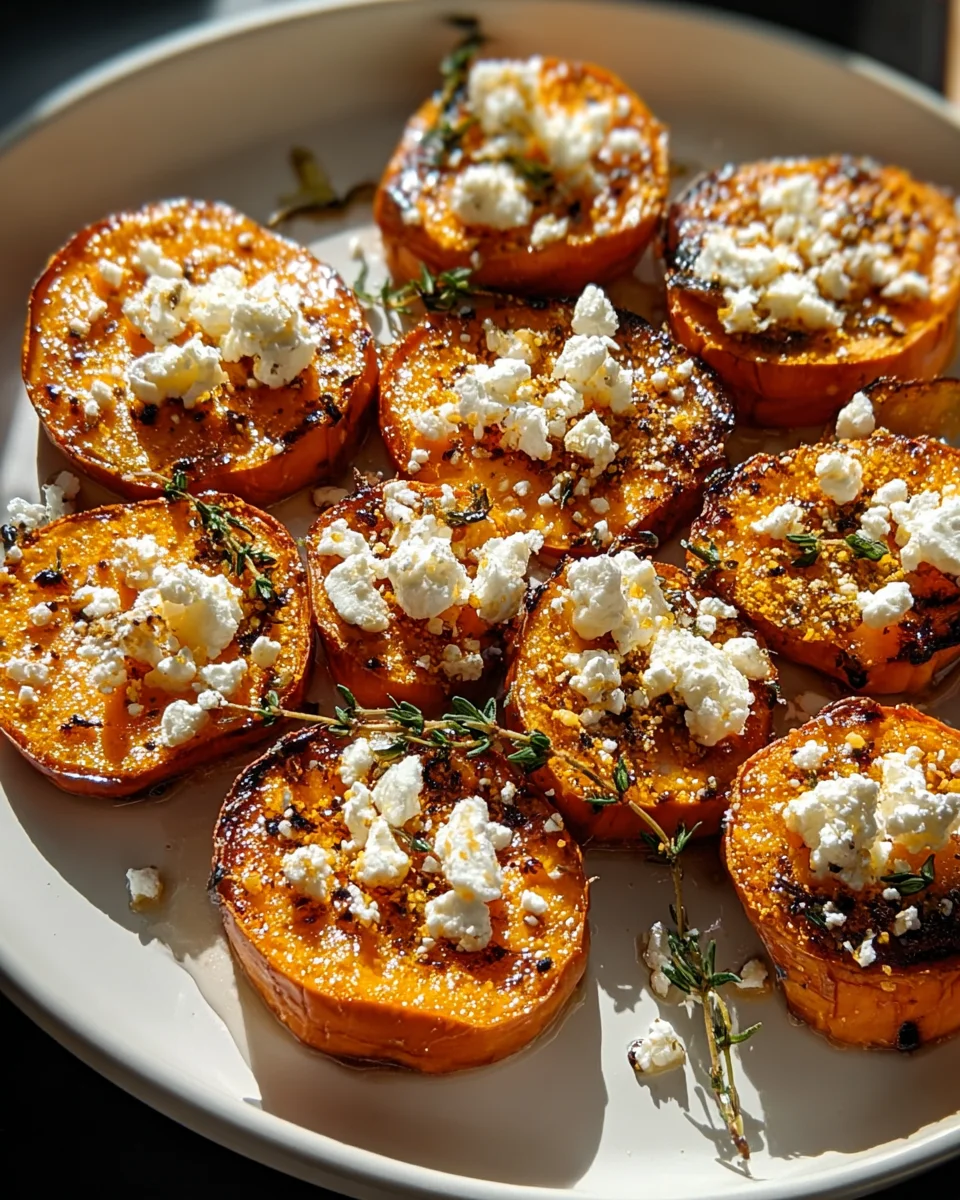 Honey Feta Sweet Potato Rounds - A Delicious Appetizer!