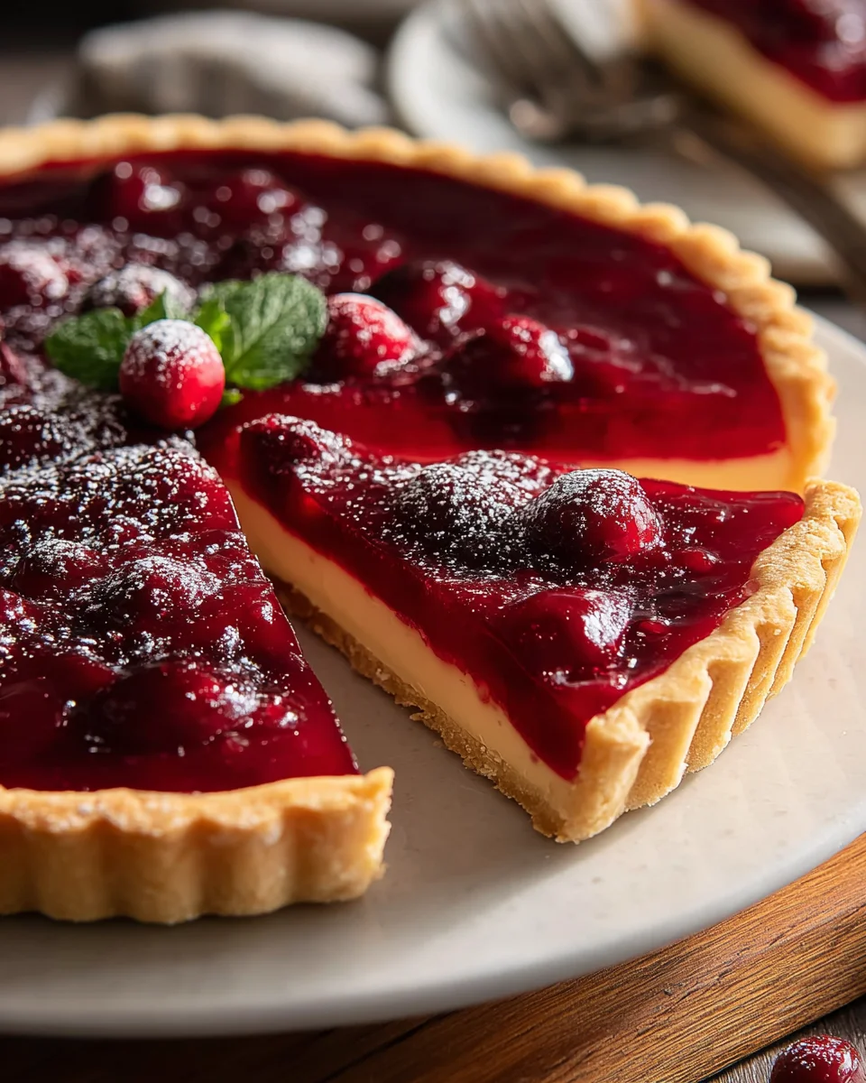 Irresistible Cranberry Curd Tart Recipe for Holiday Delight