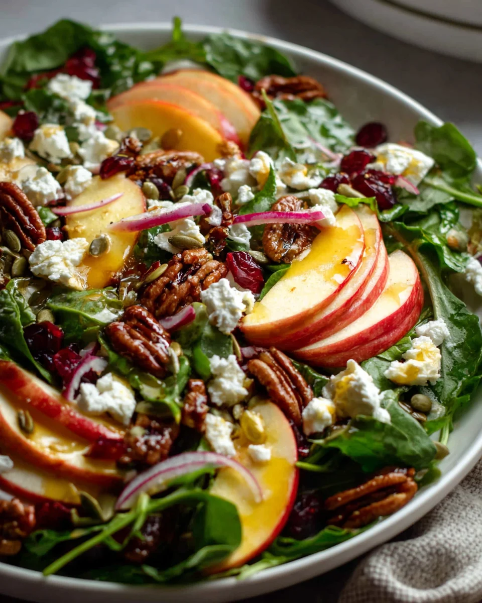 Autumn Harvest Honeycrisp Apple Feta Salad Recipe Delight