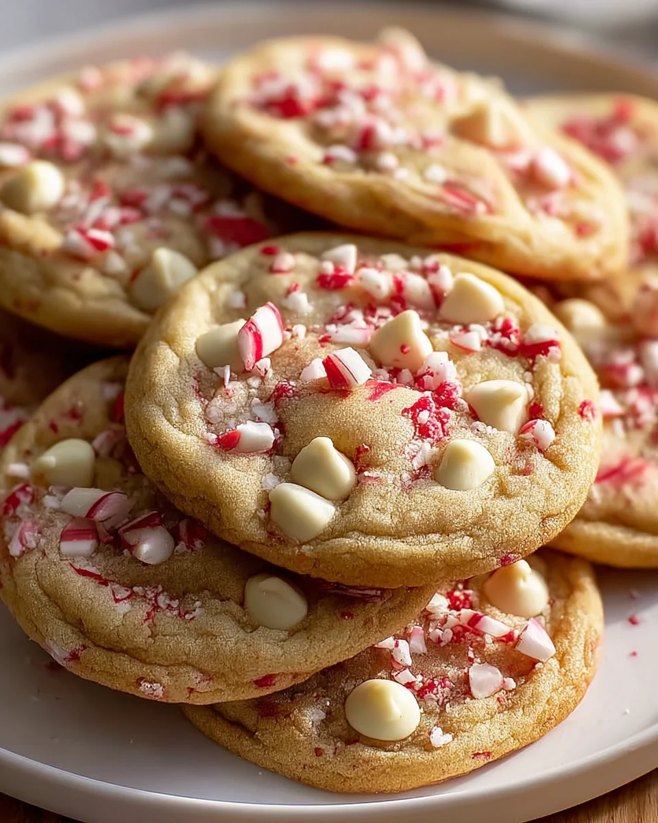 Delicious White Chocolate Candy Cane Cookies Recipe to Try!