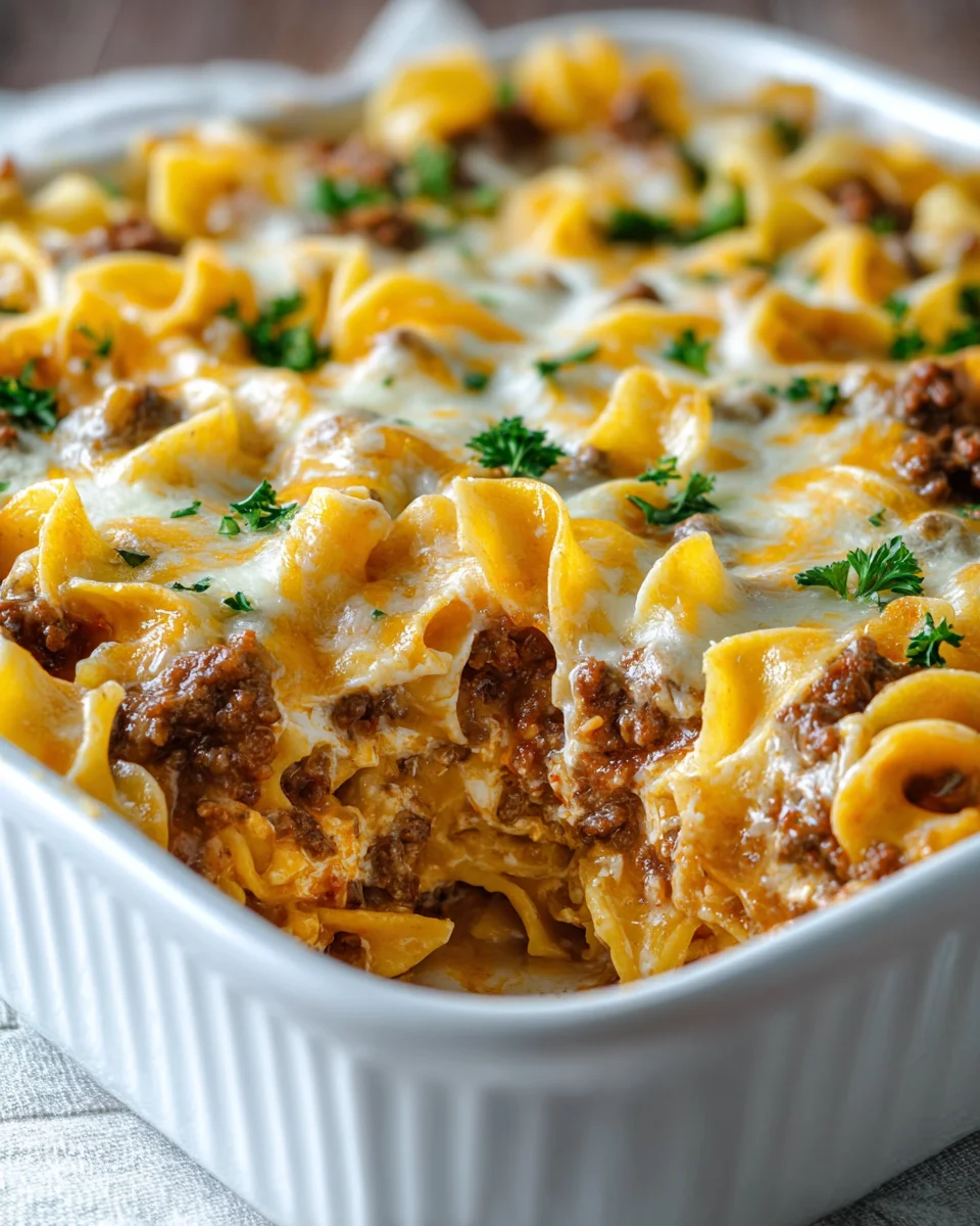 Sour Cream Beef Noodle Casserole: Comforting Family Dinner