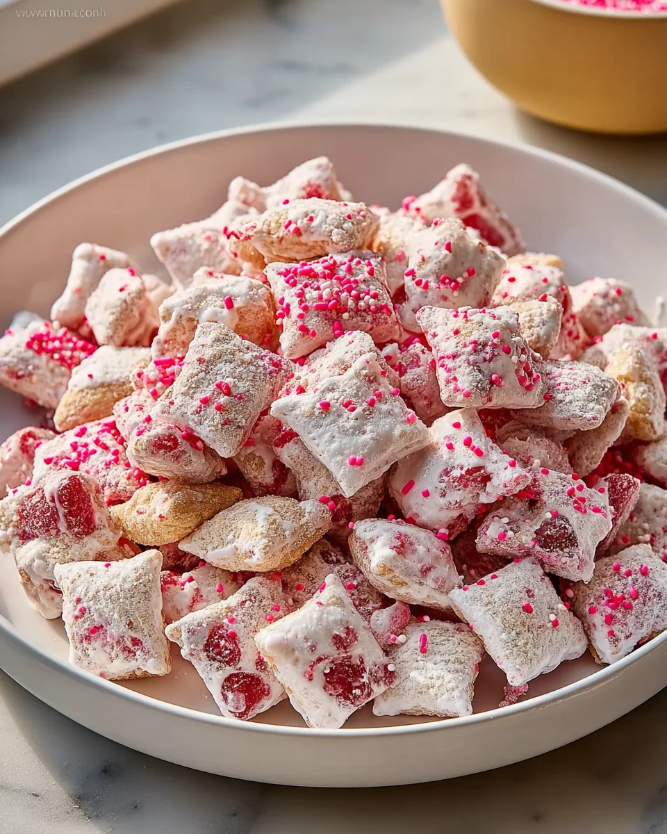 Best Cherry Cheesecake Puppy Chow - Easy No-Bake Treat