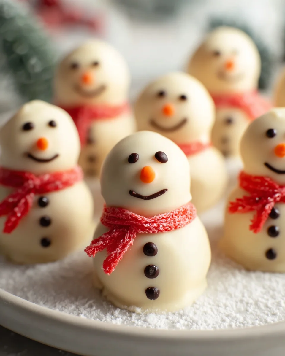 Easy No Bake Snowman Truffles: Quick & Fun Holiday Treat