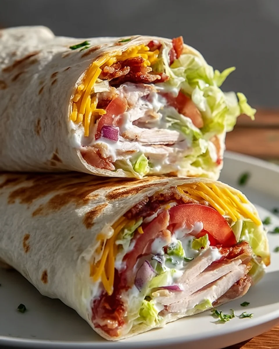 Delicious Turkey Ranch Club Wrap Recipe for Quick Lunches