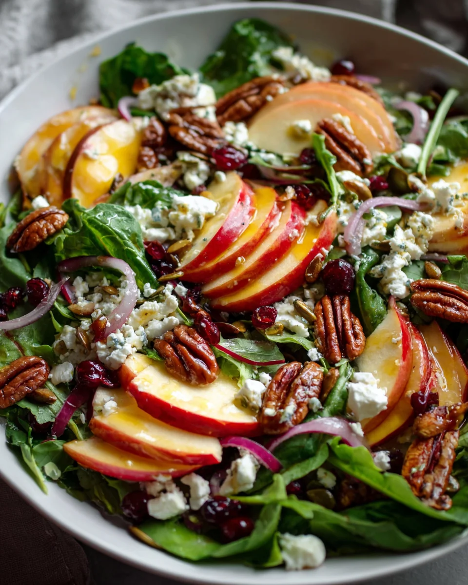 Autumn Harvest Honeycrisp Apple Feta Salad Recipe Delight