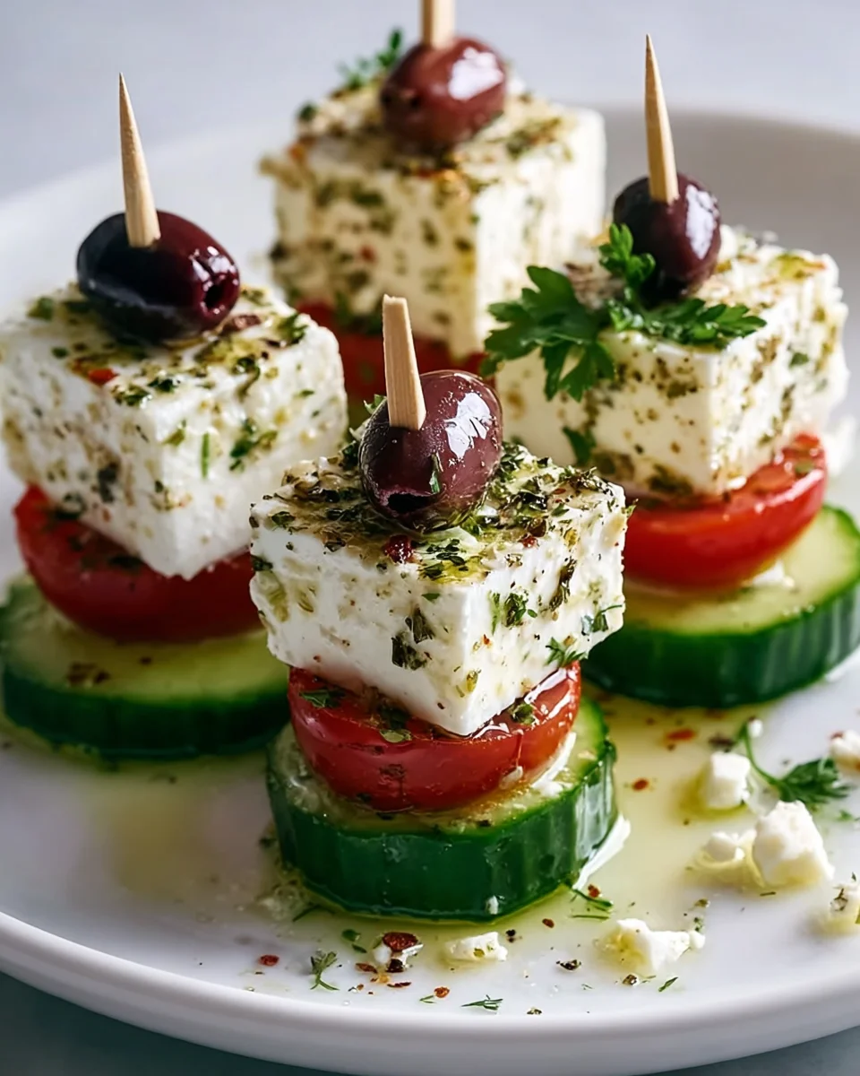 Delicious Feta Skewers with Cucumber Recipe You’ll Love!
