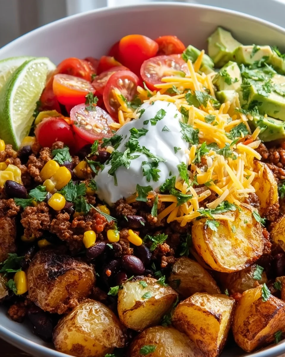 Loaded Potato Taco Bowl Recipe: Delicious & Hearty Meal Idea