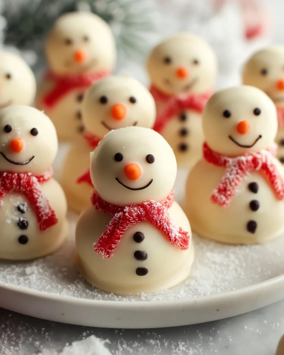 Easy No Bake Snowman Truffles: Quick & Fun Holiday Treat
