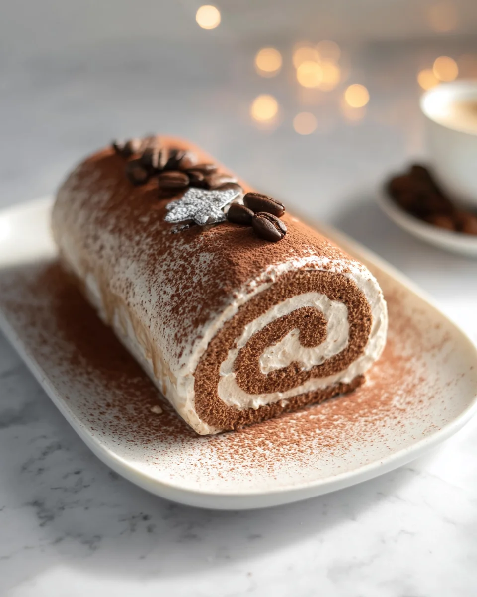 Gourmet Tiramisu Yule Log Cake Recipe – Indulge in Delight!